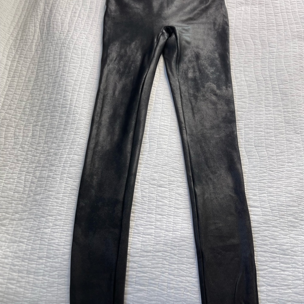 Spanx Faux Leather Leggings Black Size S #0294 - Picture 16 of 16